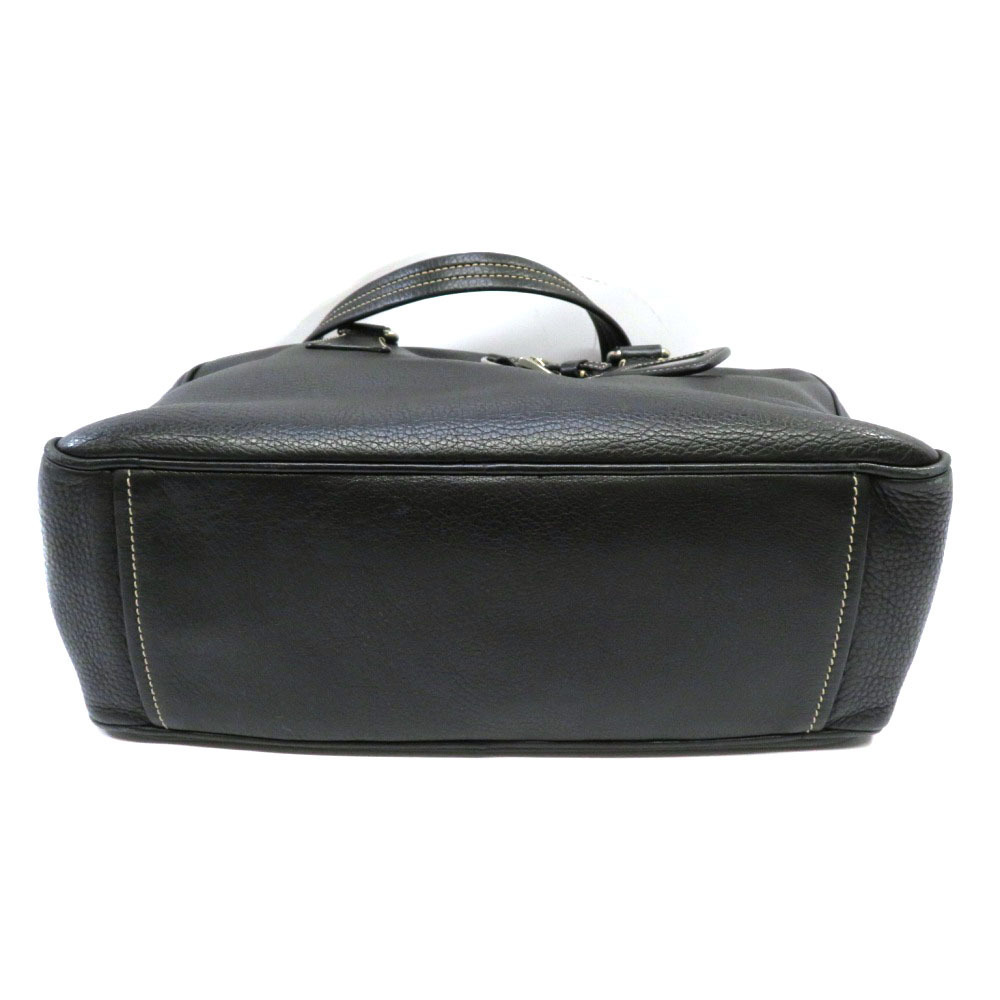 PRADA Tote Bag Black Boston Leather - Picture 5 of 6